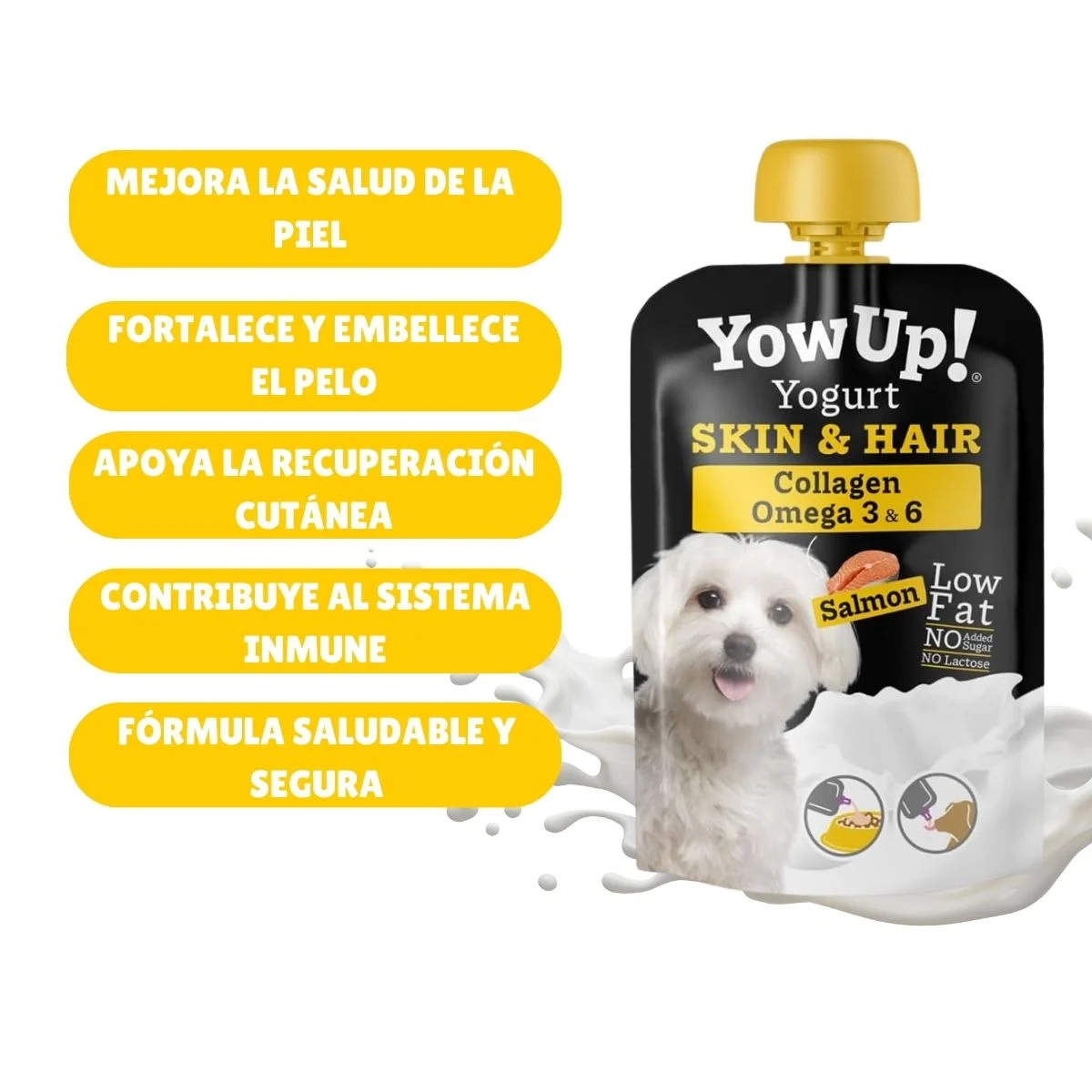 YowUp Skin and Hair Salmón Perro - Imagen 2