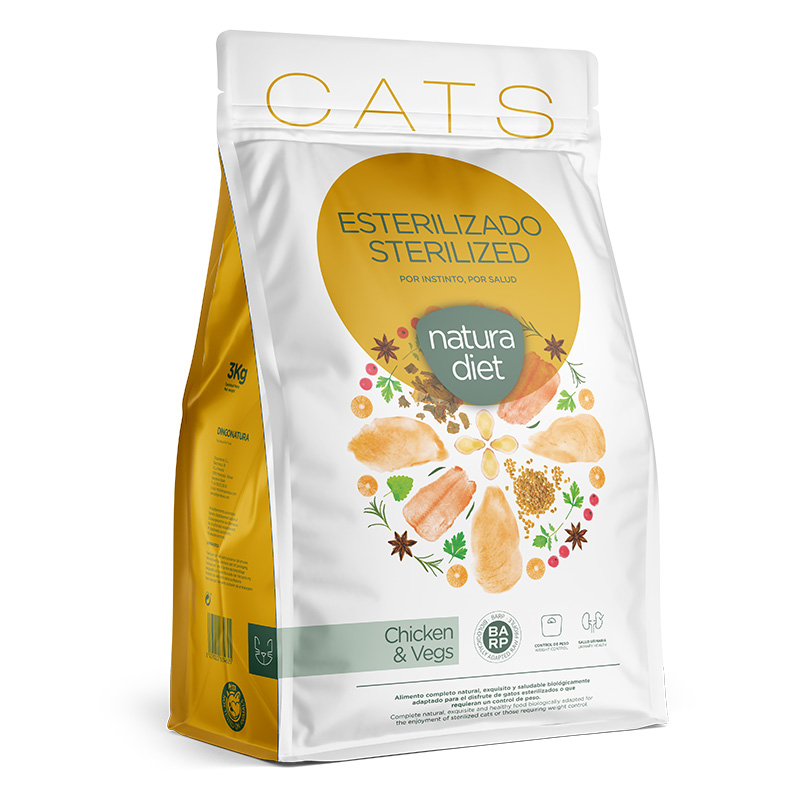 NATURA DIET CATS STERILIZED CHICKEN & VEGS