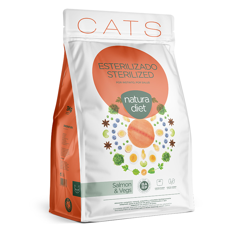 NATURA DIET CAT STERILIZED SALMON