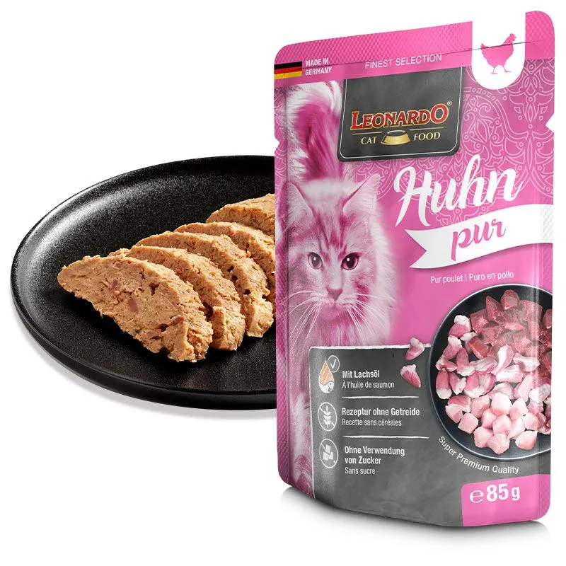 Leonardo Comida Húmeda Puro en Pollo para Gatos - Imagen 2