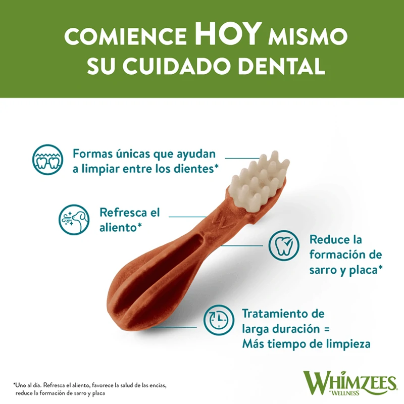 Whimzees Toothbrush Snack Dental XS Para perros Mini - Image 3