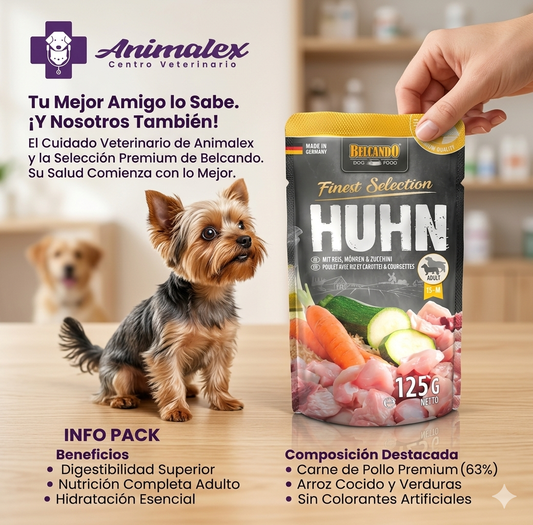 BELCANDO POLLO Y ARROZ CON CALABACIN Y ZANAHORIA 125GR SOBRES - Imagen 2