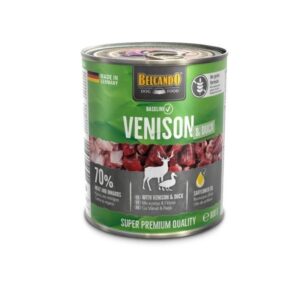 BELCANDO BASELINE VENADO Y PATO  800GR LATAS